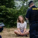 Greta Thunberg presa