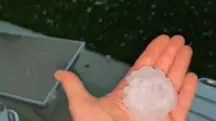 chuva de granizo -