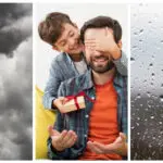 dia dos pais com nublado e chuva - previsão do tempo