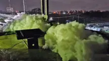Cedae espuma água RJ