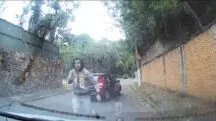 criminosos filmados câmera carro