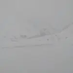 Caminhoneiros presos nevasca