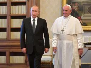 Papa Francisco e Vladimir Putin no Vaticano