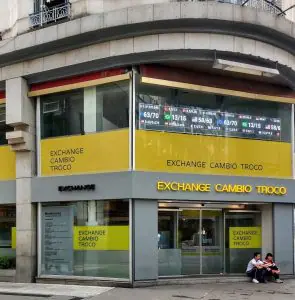 Casa de cambio em Buenos Aires, capital da Argentina