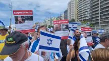 Rio de Janeiro manifestantes pró-Israel