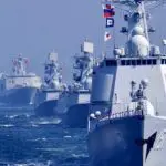 China envia navios guerra