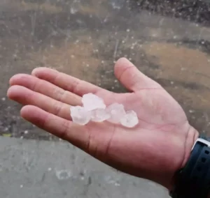 Granizo no Sudeste e Centro-Oeste
