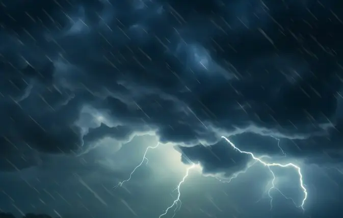 previsão do tempo - sexta-feira com pancadas de chuva e trovoadas