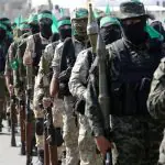 Palestinian,Hamas,Militan- universo paralelots,Take,Part,In,An,Anti-israel,Military,Show