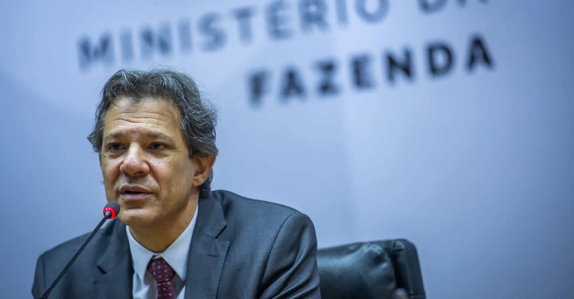 O ministro da Fazenda, Fernando Haddad