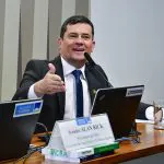 O senador Sergio Moro, em pronunciamento na Comissão de Agricultura e Reforma Agrária | Foto: Waldemir Barreto/Agência Senado