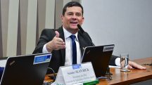 O senador Sergio Moro, em pronunciamento na Comissão de Agricultura e Reforma Agrária | Foto: Waldemir Barreto/Agência Senado