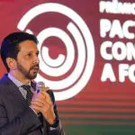 greve SP ricardo nunes prefeito | O prefeito de São Paulo, Ricardo Nunes, participou da cerimônia de entrega do prêmio Pacto contra a Fome, no Memorial da América Latina | Foto Rovena Rosa/Agência Brasil