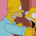 Simpsons homer estrangular bard