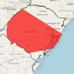 acumulado de chuva - rio grande do sul - grande perigo - alerta vermelho - inmet