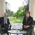 milei reunião Fernández
