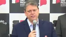 tarcísio de freitas - coletiva de imprensa - greve no transporte de sp