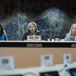 A diretora da OMS, agência da ONU, Gaya Gamhewage