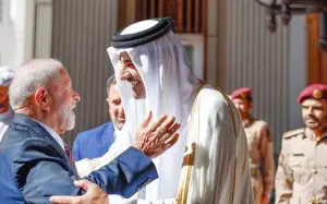 Lula e emir Catar