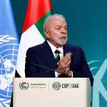 Lula | O presidente Lula, durante pronunciamento na Cúpula Mundial de Ação Climática (COP28), em Dubai, nos Emirados Árabes Unidos, em 1º de dezembro de 2023 | Foto: Thaier Al Sudani/Reuters
