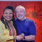 O presidente Lula e a Ministra da Cultura, Margareth Menezes