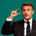 Macron Mercosul | O presidente da França, Emmanuel Macron, durante a Conferência das Nações Unidas sobre Mudanças Climáticas (COP28), em Dubai, Emirados Árabes Unidos, em 1º de dezembro de 2023 | Thaier Al Sudani/Reuters