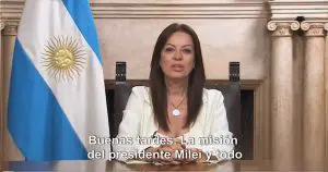 A ministra do Capital Humano da Argentina, Sandra Pettovello