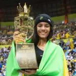 Rayssa Leal | Com uma apresentação de notas altas desde o início, inclusive um 9,0, o primeiro da história em uma volta da disputa feminina da SLS, Rayssa foi dominante | Foto: Divulgação/Street League