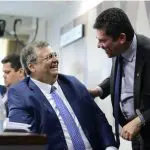 Dino e Moro | Flávio Dino e Sergio Moro trocam risadas no Senado | Foto: Reprodução/Agência Senado