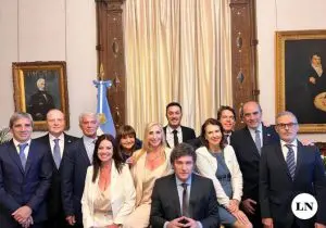 Foto do novo governo de Javier Milei