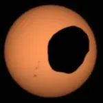 eclipse em Marte