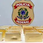 Polícia Federal Ouro | Com o apoio da Polícia Militar (PM), a corporação confiscou 47 kg do metal nobre, avaliados em R$ 15 milhões | Foto: Divulgação/PF-AM