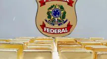 Polícia Federal Ouro | Com o apoio da Polícia Militar (PM), a corporação confiscou 47 kg do metal nobre, avaliados em R$ 15 milhões | Foto: Divulgação/PF-AM