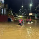 morte estragos santa catarina | Alagamento no bairro Colônia Santana, em São José (SC) | Foto: Divulgação/Corpo de Bombeiros Militar de Santa Catarina
