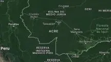 Acre mapa Tarauaca