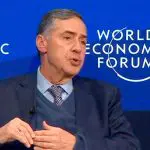 O presidente do STF, Roberto Barroso, no Fórum de Davos de 2024