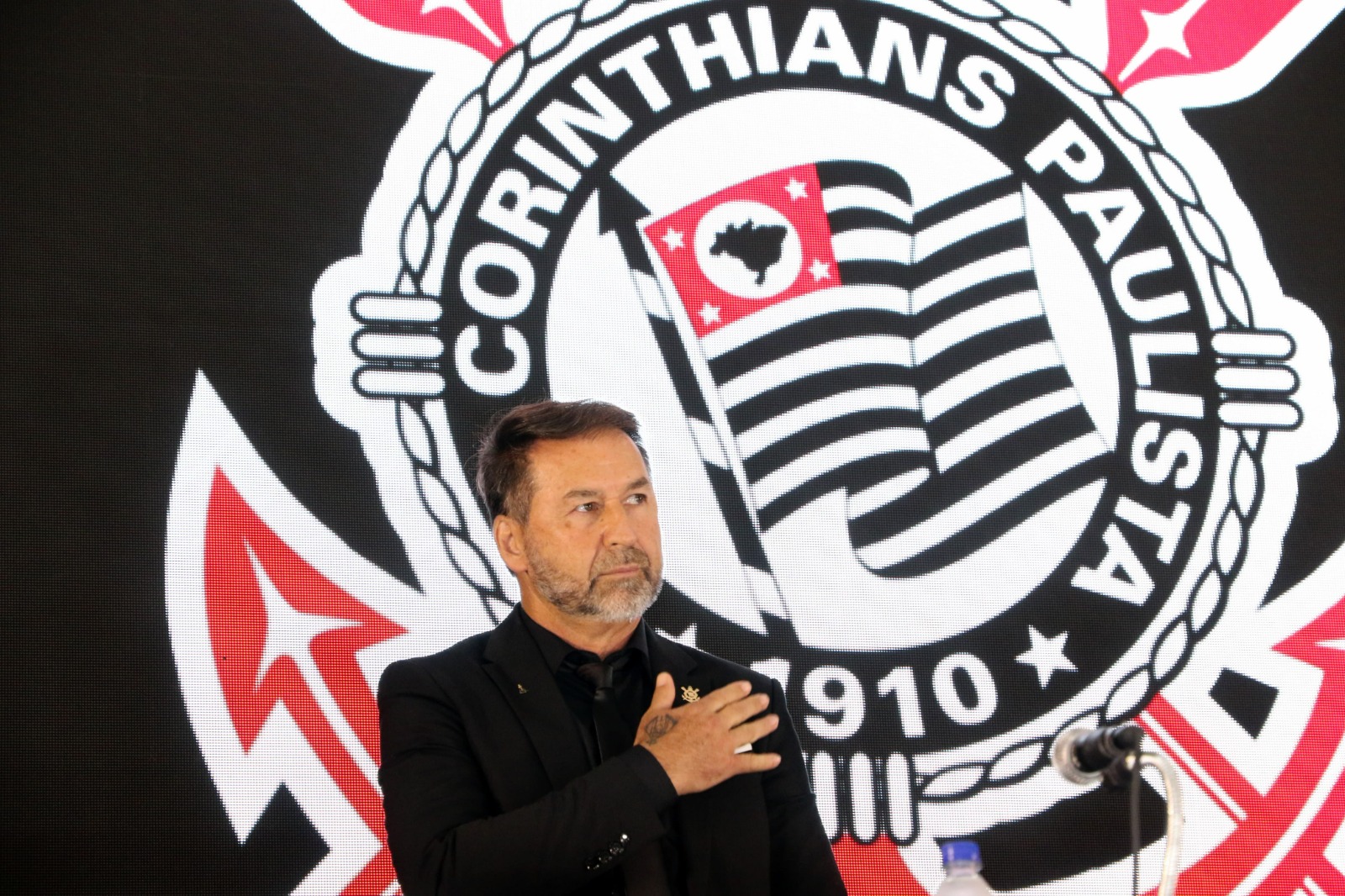 Corinthians | Augusto Melo, na cerimônia de posse presidencial | Foto: José Manoel Idalgo/Agência Corinthians