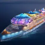 O Icon of the Seas tem 250,8 mil toneladas e capacidade para quase 10 mil pessoas | Foto: Divulgação/Royal Caribbean