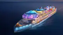 O Icon of the Seas tem 250,8 mil toneladas e capacidade para quase 10 mil pessoas | Foto: Divulgação/Royal Caribbean
