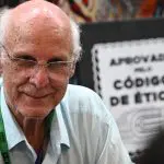 O padre Júlio Lancellotti participa da Comic Con Experience (CCXP), no São Paulo Expo, Bairro da Água Branca - 02/12/2023 | Foto: Roberto Sungi/Futura Press/Estadão Conteúdo