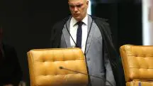 Moraes | Moraes, durante a retomada do julgamento de quatro acusados de participar dos atos do dia 8 de janeiro, em Brasília | 14/9/2023 | Foto: Wilton Junior/Estadão Conteúdo