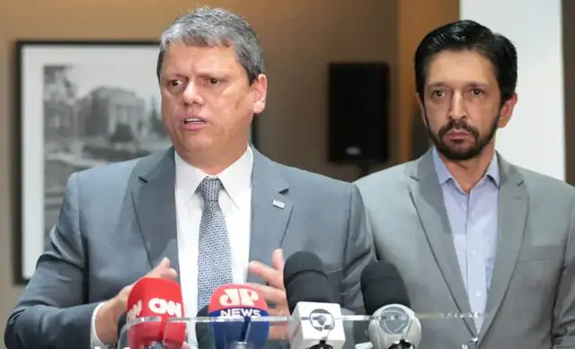Tarcísio de Freitas e Ricardo Nunes