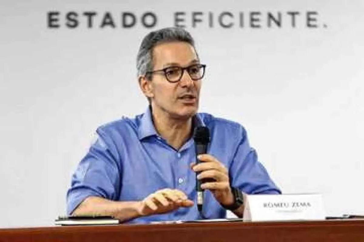 O governador de Minas Gerais, Romeu Zema (Novo)