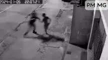 Sargento | Imagens mostram o momento em que o sargento sofre os disparos | Foto: Divulgação/Polícia Militar de Minas Gerais