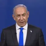 Netanyahu | ‘Israel continuará a se defender contra o Hamas, uma organização terrorista genocida’, afirmou Benjamin Netanyahu | Foto: Reprodução/Vídeo/Benjamin Netanyahu