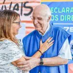Janja | Por meio de uma publicação no Twitter/X, Janja compartilhou uma foto com o padre e afirmou que Júlio Lancellotti é 'o maior exemplo da fé cristã'  | Foto: Reprodução/Twitter/X