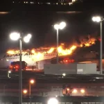 japão incendio avião