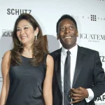 Foto de Márcia Aoki e Pelé