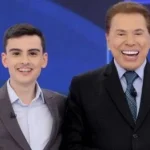 Foto de Silvio Santos e Dudu Camargo