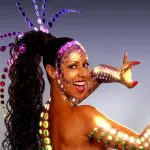 Foto da modelo Valéria Valenssa na vinheta Globeleza